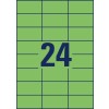 Rysunek wykrojnika pojedynczy arkusz A4, Artykuł: 3450, Kolorowe etykiety, Format: 70 x 37 mm, 24 etykiety/arkusz?