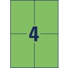 Rysunek wykroju Pojedynczy arkusz A4, artykuł: 3458, Kolorowe etykiety, format: 105 x 148 mm, 4 etykiety/arkusz?
