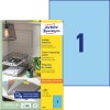 Opakowanie z arkuszem etykiet: Avery Zweckform Kolorowe Etykiety, Artykuł: 3471, Format: 210 x 297 mm, Przeznaczenie do druku: Inkjet, Laser czarno-biały, Kolorowy laser, Zawartość: 100 etykiet / 100 arkuszy, 1 etykieta/arkusz.