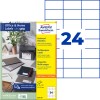 Opakowanie z arkuszem etykiet: Avery Zweckform Etykiety, Home Office, małe opakowanie, artykuł: 3474-10, format: 70 x 37 mm, Druk: Inkjet, Laser czarno-biały, laser kolorowy, Zawartość: 240 etykiet / 10 arkuszy, 24 etykiety/arkusz.