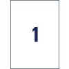 Rysunek wykrojnika pojedynczy arkusz A4, Artykuł: 3478-200, Etykiety uniwersalne, Format: 210 x 297 mm, 1 etykieta/arkusz?