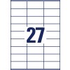 Rysunek sztancowania pojedynczego arkusza A4, artykuł: 3479, uniwersalne etykiety, format: 70 x 32 mm, 27 etykiet/arkusz?