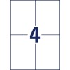 Szkic wykroju pojedynczy arkusz A4, Artykuł: 3483, Uniwersalne etykiety, Format: 105 x 148 mm, 4 etykiety/arkusz?