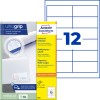 Opakowanie z arkuszem etykiet: Etykiety uniwersalne Avery Zweckform, Produkt: 3659, Format: 97 x 42,3 mm, Nadające się do: drukarki atramentowej, laserowej czarno-białej, kolorowej, Zawartość: 1.200 etykiet / 100 arkuszy, 12 etykiet/arkusz?