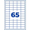 Rysunek wykrojnika pojedynczy arkusz A4, artykuł: 3666-200, etykiety uniwersalne, format: 38 x 21,2 mm, 65 etykiet/arkusz.