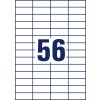 Rysunek wykrojnika pojedynczego arkusza A4, Artykuł: 3668, Uniwersalne etykiety, Format: 52,5 x 21,2 mm, 56 etykiet/arkusz?