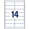 Rysunek wykrojnika pojedynczy arkusz A4, artykuł: 3678, Uniwersalne etykiety, format: 97 x 37 mm, 14 etykiet/arkusz?
