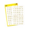 Opakowanie z arkuszem etykiet: Avery Zweckform etykiety z literami, artykuł: 3727, format: 85 x 160 mm, zawartość: 120 naklejek / 2 arkusze, 60 naklejek/arkusz.