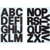 Ilustracja pojedynczy arkusz, artykuł: 3784, etykiety literowe, format: 85 x 160 mm, 14 naklejek/arkusz.