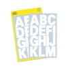 Ilustracja opakowania z arkuszem etykiet: Avery Zweckform etykiety z literami, artykuł: 3786, format: 85 x 160 mm, zawartość: 28 naklejek / 2 arkusze, 14 naklejek/arkusz.