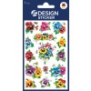 Opakowanie: Z-Design, artykuł: 4398, naklejki kwiatowe, 85 x 160 mm, małe opakowanie, 45 naklejek / 3 arkusze