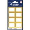 Obrazek opakowania: Z-Design, Artykuł: 4402, Naklejki do podpisywania, 85 x 160 mm, Małe opakowanie, 24 naklejki / 3 arkusze.