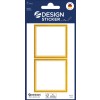 Szczegóły produktu: Z-Design, artykuł: 4404, naklejki do opisywania, 85 x 160 mm, małe opakowanie, 6 naklejek / 3 arkusze.