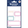 Opakowanie: Z-Design, Artykuł: 4422, Naklejki do opisywania, 85 x 160 mm, Małe opakowanie, 12 naklejek / 2 arkusze
