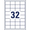 Rysunek wykrojnika pojedynczy arkusz A4, Artykuł: 4789, Etykiety uniwersalne, Format: 48,3 x 33,8 mm, 32 etykiety/arkusz.