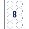 Rysunek sztancowania, pojedynczy arkusz A4, Artykuł: 5081, okrągłe etykiety, odklejane, Format: ⌀ 65 mm, 8 etykiet/arkusz?