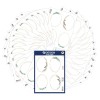 Opakowanie z arkuszem etykiet: Z-Design etykiety do oznaczania, artykuł: 51041, format: 130 x 183 x 5 mm, zawartość: 120 naklejek / 30 arkuszy, 4 naklejki/arkusz.
