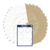Obrazek opakowania z arkuszem etykiet: Z-Design asortyment naklejek świątecznych, artykuł: 51051, format: ⌀ 48 mm, zawartość: 204 naklejki / 34 arkusze, 6 naklejek/arkusz.