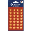 Opakowanie: Z-Design, Artykuł: 52800, Naklejki świąteczne, 85 x 160 mm, Małe opakowanie, 56 naklejek / 2 arkusze