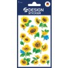 Obrazek na opakowaniu: Z-Design, artykuł: 54103, naklejki z kwiatami, 85 x 160 mm, małe opakowanie, 30 naklejek / 3 arkusze.