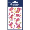 Opakowanie: Z-Design, Artykuł: 56061, Naklejki brokatowe, 85 x 160 mm, Małe opakowanie, 7 naklejek / 1 arkusz