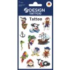 Ilustracja na opakowaniu: Z-Design, artykuł: 56683, tatuaże dla dzieci, 85 x 160 mm, małe opakowanie, 12 tatuaży / 1 arkusz