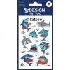 Opakowanie: Z-Design, Artykuł: 56770, Tatuaże dla dzieci, 85 x 160 mm, małe opakowanie, 9 tatuaży / 1 arkusz.
