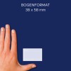 Porównanie wielkości z dłonią, artykuł: 56822, jeden arkusz etykiet mrożonek, format: 58 x 38 mm, kolor: kolorowy?