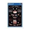 Opakowanie z arkuszem etykiet: Z-Design Deko Sticker, artykuł: 57079, format: 85 x 160 mm zawartość: 18 naklejek / 1 arkusz, 18 naklejek/arkusz?