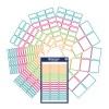 Opakowanie z arkuszem etykiet: Z-Design Zestaw naklejek z imionami, Artykuł: 59983, Format: 130 x 183 x 5 mm. Zawartość: 243 naklejki / 9 arkuszy, 27 naklejek/arkusz.
