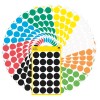 Opakowanie z arkuszem etykiet: Avery Zweckform punkty oznaczeń, artykuł: 59998, format: ⌀ 18 mm, zawartość: 768 punktów oznaczeń / 32 arkusze, 24 punkty oznaczeń/arkusz.