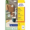Opakowanie: Avery Zweckform Okrągłe Etykiety, Artykuł: 6225-10, Format: ⌀ 51 mm, Nadają się do druku: Atramentowe, Laser czarno-biały, Laser kolorowy, Zawartość: 150 etykiet / 10 arkuszy, 15 etykiet/arkusz