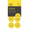 Opakowanie: Avery Zweckform etykiety kontrolne Non A4, artykuł: 6944-2024, format: ⌀ 30 mm, zawartość: 80 etykiet kontrolnych / 10 arkuszy, 8 etykiet kontrolnych/arkusz