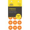 Opakowanie: Avery Zweckform Non A4 naklejki kontrolne, artykuł: 6945-2027, format: ⌀ 20 mm, zawartość: 120 naklejek kontrolnych / 8 arkuszy, 15 naklejek kontrolnych/arkusz.