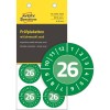 Opakowanie z naklejkami kontrolnymi: Avery Zweckform Etykiety Inspekcyjne, Artykuł: 6946-2026, Format: ⌀ 30 mm, Zawartość: 80 etykiet inspekcyjnych / 10 arkuszy, 8 etykiet inspekcyjnych/arkusz.