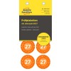 Opakowanie: Etykiety kontrolne Avery Zweckform Non A4, artykuł: 6946-2027, format: ⌀ 30 mm, zawartość: 80 etykiet kontrolnych / 10 arkuszy, 8 etykiet kontrolnych/arkusz.