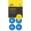 Opakowanie: Avery Zweckform Non A4 plomby kontrolne, Artykuł: 7903, Format: ⌀ 30 mm, Zawartość: 80 plomb kontrolnych / 10 arkuszy, 8 plomb kontrolnych/arkusz.
