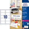 Opakowanie z arkuszem kart: Avery Zweckform Premium wizytówki, artykuł: C32026-10, format: 85 x 54 mm, przeznaczenie do druku: kolorowy laser, laser czarno-biały, kopiarki, zawartość: 100 kart / 10 arkuszy, 10 kart/arkusz.