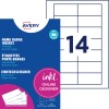 Pakiet wkładek do identyfikatorów imiennych Avery z arkuszem etykiet i dużym numerem 14?