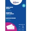 Opakowanie: Avery Zweckform, Produkt: DPC6422A-10, Format: 22 x 64 mm, Zastosowanie do drukarek: Laser czarno-biały, kolorowy laser, atramentowy, laser, kopiarki, Zawartość: 240 wsuwek / 10 arkuszy.