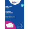 Opakowanie: Avery Zweckform, Artykuł: DPC6530A-10, Format: 30 x 65 mm, Nadaje się do druku: laser czarno-biały, kolorowy laser, inkjet, laser, kserokopiarka, Zawartość: 180 etykiet do kieszeni / 10 arkuszy, /arkusz?