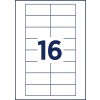 Rysunek wykroju, pojedynczy arkusz A4, artykuł: DPC7434A-10, wsuwane etykiety Quick&Clean, format: 34 x 74 mm.