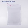 Obraz pokazuje przezroczystą, plastikową osłonę z zaokrąglonym wierzchołkiem. Znajduje się na niej etykieta z napisem 'TRANSPARENT PLASTIC'.