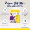 Obraz przedstawia opakowanie uniwersalnych etykiet w rolce firmy Avery Zweckform, podkreślając zgodność z drukarkami etykiet Dymo, gwarancję zwrotu pieniędzy, jakość marki w przystępnej cenie i zrównoważony papier.