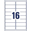 Rysunek wykrojnika pojedynczy arkusz A4, Artykuł: J8162-25, Etykiety adresowe, Format: 99,1 x 33,9 mm, 16 etykiet/arkusz.