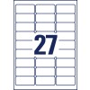 Wykrojnik pojedynczy arkusz A4, Artykuł: L4737REV-65, Uniwersalne etykiety, Format: 63,5 x 29,6 mm, 27 etykiet/arkusz
