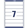 Rysunek wykrojnika pojedynczego arkusza A4, artykuł: L4760-25, etykiety na segregatory, format: 38 x 192 mm, 7 etykiet/arkusz?