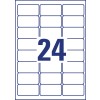Rysunek wykroju, pojedynczy arkusz A4, artykuł: L4773REV-20, etykiety odporne na warunki atmosferyczne, usuwalne, format: 63,5 x 33,9 mm, 24 etykiety/arkusz