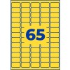 Rysunek wykrojnika pojedynczego arkusza A4, Artykuł: L4793-20, Kolorowe etykiety, usuwalne, Format: 38,1 x 21,2 mm, 65 etykiet/arkusz.