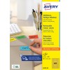 Opakowanie: Avery Zweckform kolorowe etykiety organizacyjne, odklejane, artykuł: L4793-20, format: 38,1 x 21,2 mm, zgodność z drukarkami: atramentowymi, laserowymi czarno-białymi, kolorowymi, zawartość: 1.300 etykiet / 20 arkuszy, 65 etykiet na arkusz.